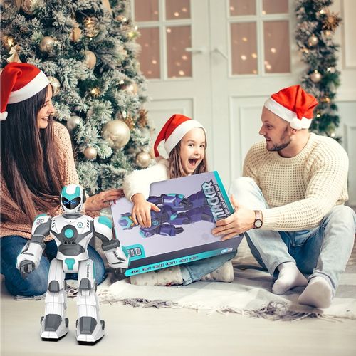 ROBOT DUŻY INTERAKTYWNY ZDALNIE GEST PROGRAMOWANY STEROWANIE GŁOSOWE LED na Arena.pl