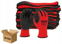 36x RĘKAWICE robocze RĘKAWICZKI ochronne BHP powlekane LATEKS porowate 7