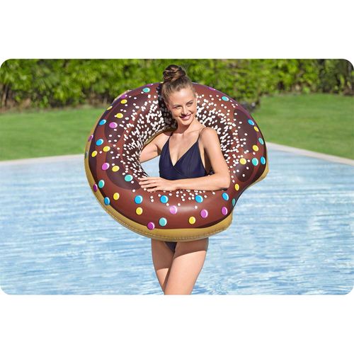 Dmuchane koło plażowe do pływania brązowy Donut 107cm BESTWAY na Arena.pl