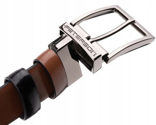 Męski pasek skórzany do spodni Peterson prezent dwustronny wymienne na Arena.pl
