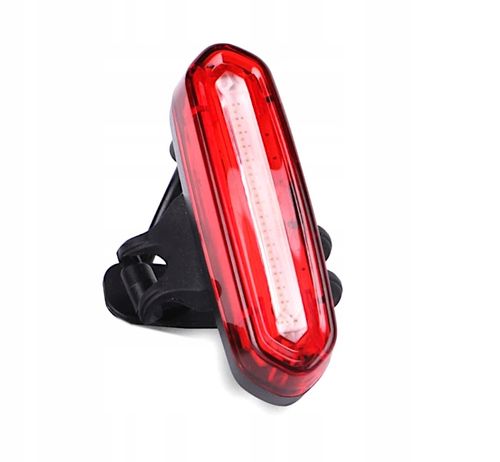 LAMPKA ROWEROWA TYLNA LAMPA NA ROWER AKUMULATOR TYŁ COB USB MOCNA 120LM ABS na Arena.pl
