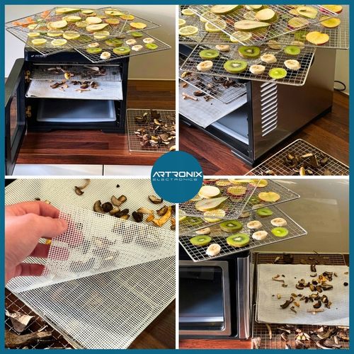 SUSZARKA SPOŻYWCZA DO GRZYBÓW OWOCÓW WARZYW ZIÓŁ TIMER LCD STALOWA 9 na Arena.pl