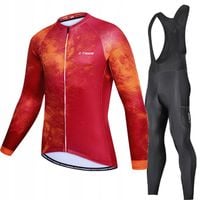 Getry Spodnie Rowerowe Bluza Ocieplany Zestaw Męski Z Wkładką Żelową 3XL