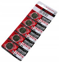 5sztuk 5x BATERIA baterie 2016 MAXELL CR2016 5SZT