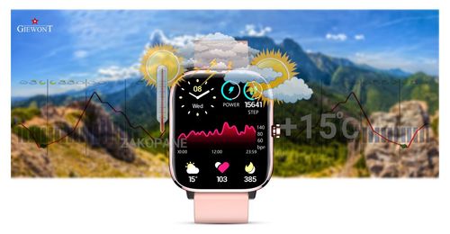 smartwatch giewont różowy gw230-1 na Arena.pl