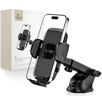 TECH-PROTECT V3 UNIVERSAL WINDSHIELD & DASHBOARD CAR MOUNT BLACK