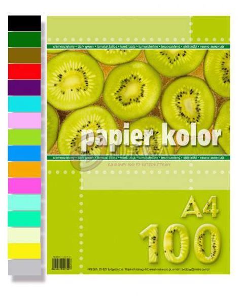 PAPIER KSERO A4/100 RÓŻ KRESKA zdjęcie 1