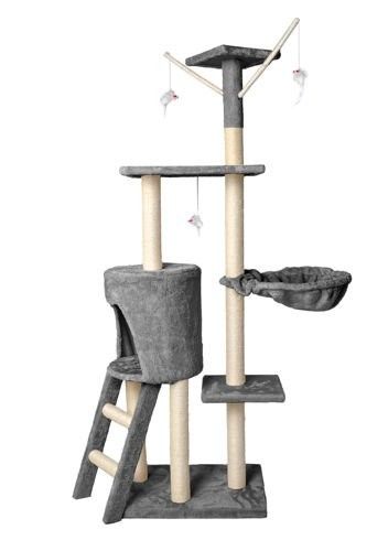 Drzewko dla kota 138cm szare na Arena.pl