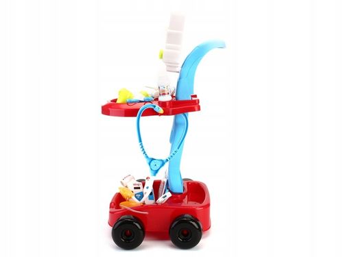 WÓZEK LEKARSKI Mały Doktor Z Akcesoriami Czerwony na Arena.pl