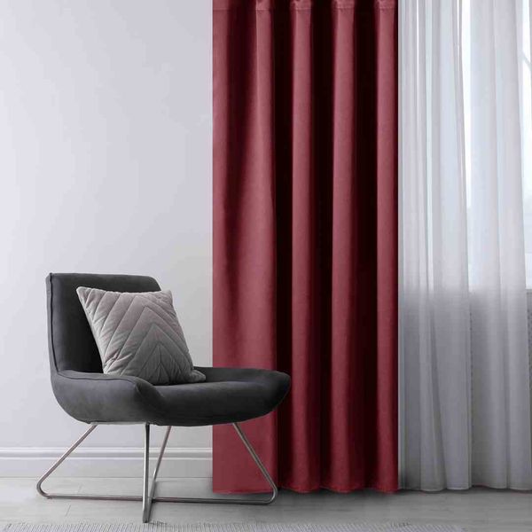 CURT/AH/BLACKOUT/EYELETS/WINE/140X175/1PC zdjęcie 6