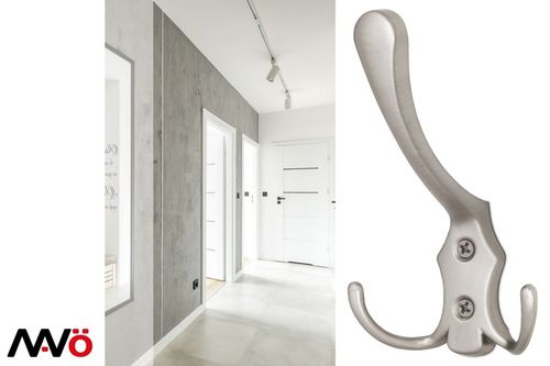 5x HACZYK NA UBRANIA WIESZAK NA UBRANIA ŚCIENNY WIESZAK MEBLOWY 3 HAKI na Arena.pl