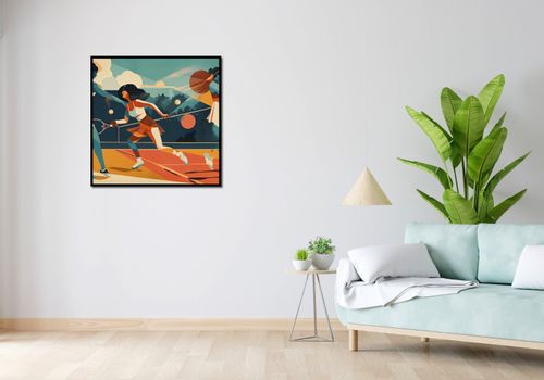 Plakat 80x80cm Mistrzynie Kortu na Arena.pl