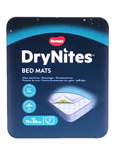 DryNites 7x mata ochronna na łóżko 88x78cm