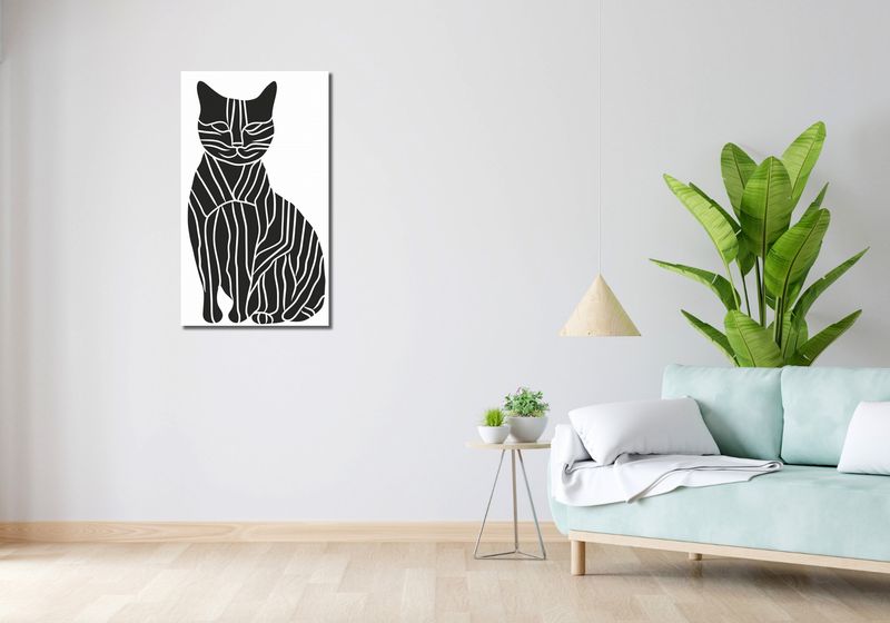 Obraz 50x90cm Zebra w Kocim Ciele zdjęcie 2