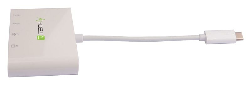 TECHLY ADAPTER USB-C 3.1 NA 4K HDMI/GIGABIT RJ45/USB-A 3.0/USB-C PD zdjęcie 2