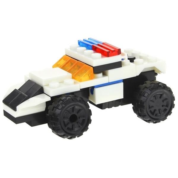 Klocki Konstrukcyjne 2w1 Auto Policyjne Robot zdjęcie 1