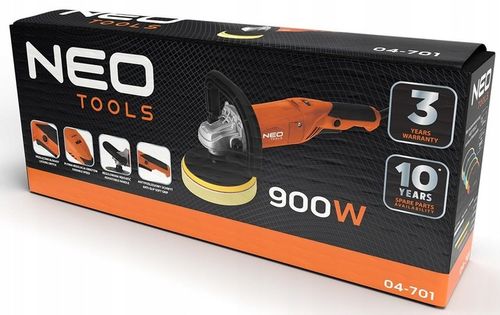 Polerka 900W 6 STOPNI REGULACJI obroty 600-3000 150 mm 04-701 NEO TOOLS na Arena.pl