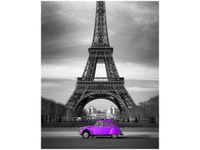 40X50CM OBRAZ CITROEN 2CV FIOLETOWY PARYŻU SAMOCHÓD OBRAZ