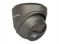 KAMERA KOPUŁOWA ZEWNĘTRZNA MONITORINGU IP POE 8MP GRAFIT HybridLight IR+LED