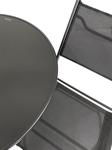 MEBLE NA BALKON TARAS SKŁADANE KOMPLET ZESTAW TASOS 2-OS 60 L CZARNY na Arena.pl