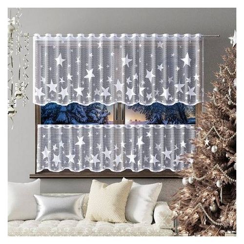 Firanka Gwiazdki wys 40 cm DomoweTekstylia | WN628G 060 | Boże Narodzenie na Arena.pl