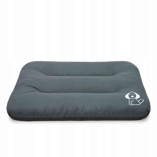 Legowisko dla psa 90x60 poducha materac GRAFIT zdjęcie 2