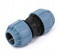 DWUZŁĄCZKA RURY PRZELOT ŁĄCZNIK PE fi 25 Skręcana