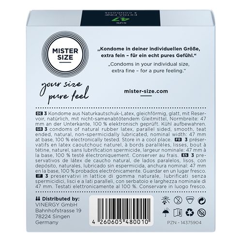 condoms 47 mm 3 pieces mister.size na Arena.pl