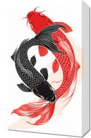 Obraz 30x50cm Yin i Yang Koi