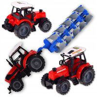 TRAKTOR CIĄGNIK MASZYNA ROLNICZA PŁUG FARMER ZABAWKA DLA DZIECI ROLNIK
