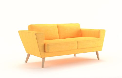 Sofa Atla 150cm żółta D2 na Arena.pl