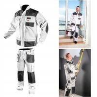 NEO Bluza biała + spodnie robocze białe zestaw M