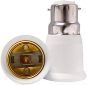 Konwerter Adapter Gniazda B22 Na E27 Biały Przejściówka