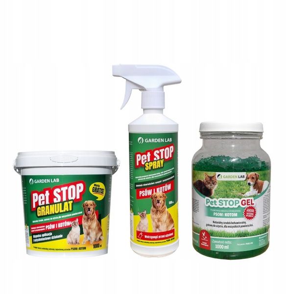 Seria PET STOP ODSTRASZACZ PSÓW I KOTÓW zestaw x3 zdjęcie 1