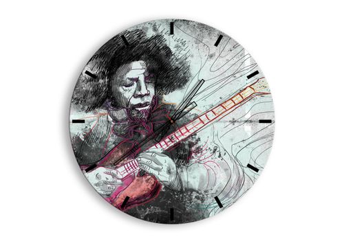 Zegar Ścienny - Gitara Muzyka  - 60X60 Cm - C3Ar60X60-2559 na Arena.pl