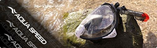 Maska pełnotwarzowa do nurkowania snorkelingu AQUA SPEED Drift L/XL na Arena.pl