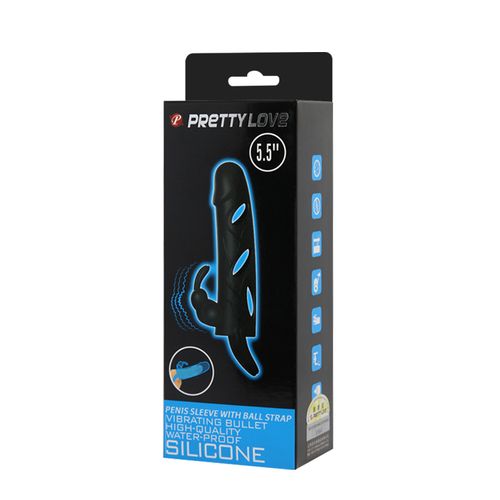 pretty love   penis sleeve with ball strap vibration na Arena.pl
