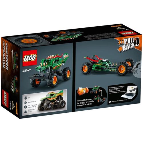 Lego Technic 2w1 Monster Jam Dragon 42149 na Arena.pl