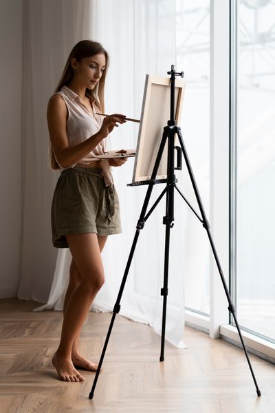 Malowanie po numerach - fioletowe drzewo 40 X 40 zdjęcie 3