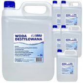 WODA DESTYLOWANA 30L 6x5L do żelazka autoklawu akumulator ULTRACZYSTA LIBAJ