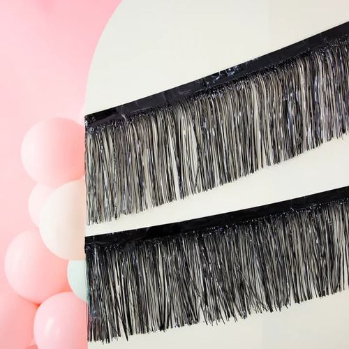 Girlanda kurtyna imprezowa krótka czarna, 30x300 cm na Arena.pl