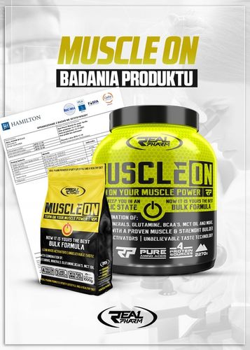 Real Pharm MUSCLE ON 1000g Czekoladowy na Arena.pl