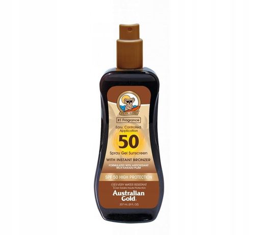 AUSTRALIAN GOLD SPRAY ŻEL + BRONZER SPF 50 NOWOŚĆ! na Arena.pl