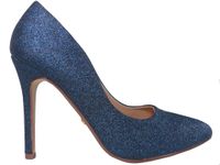 Kobaltowe granatowe szpilki brokatowe buty 36