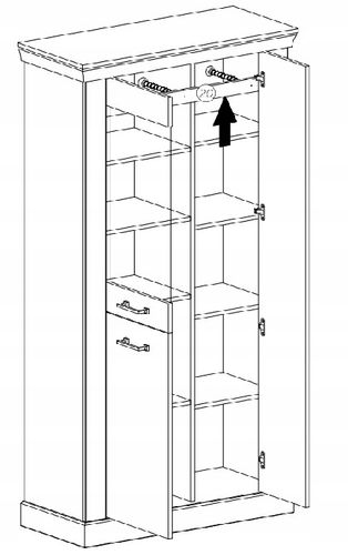 Meble ANTICA - Witryna (A-10) 3D na Arena.pl