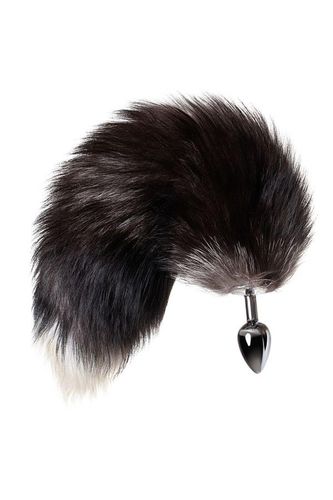 silver anal plug with a fox tail na Arena.pl