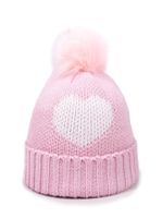 Czapka zimowa dziecięca białe serce 46-48 YOCLUB