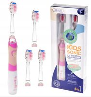 Szczoteczka soniczna dla dzieci Seago SG-977 Pink różowa 4 końcówki