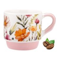 Kubek porcelanowy z uchem 300 ml z nadrukiem na prezent do kawy herbaty