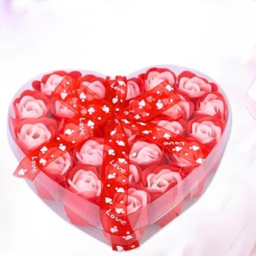 RÓŻE MYDLANE KWIATY DO KĄPIELI PREZENT WALENTYNKI na Arena.pl